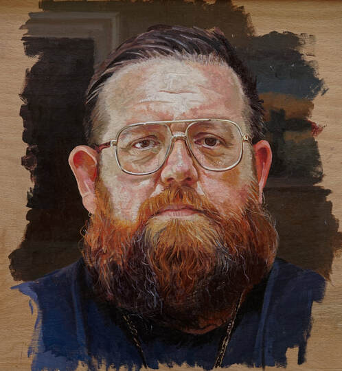 Nick Frost, actor, portrait by Alastair Adams