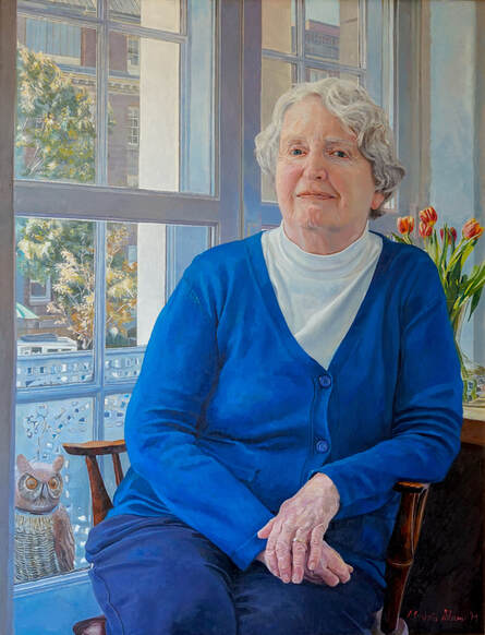 Carolyn Slayman, Yale School of Medicine, Alastair Adams, posthumous painted portrait, Ivy League, female, women  